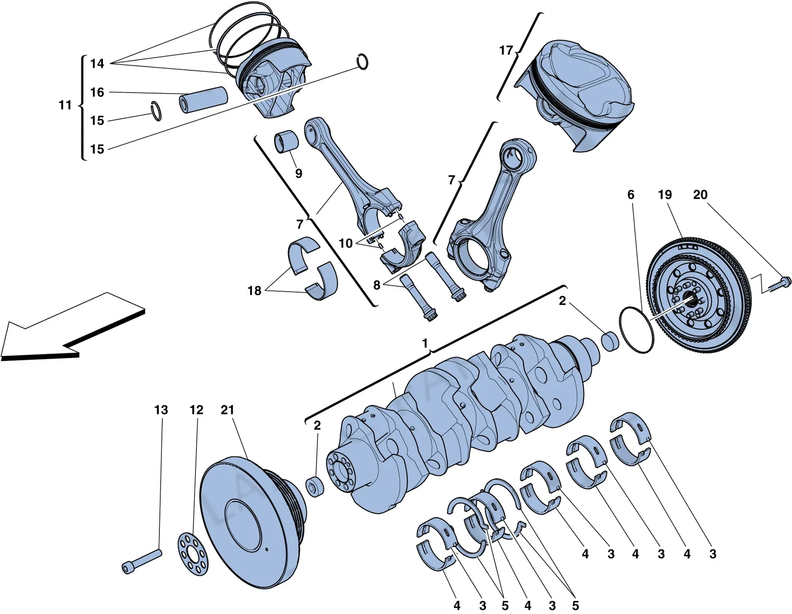 Crankshaft - Connecting Rods And Pistons
