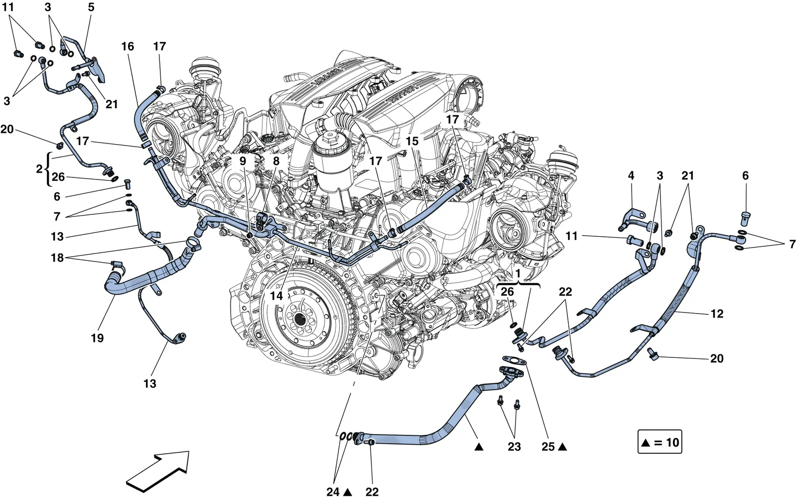 Cooling-Lubrication For Turbocharging System