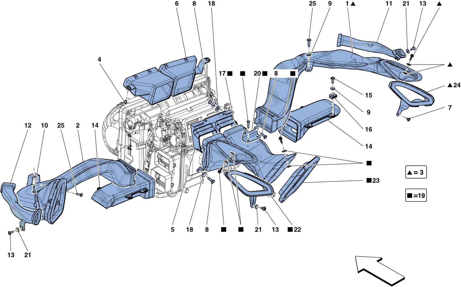 Dashboard Air Ducts