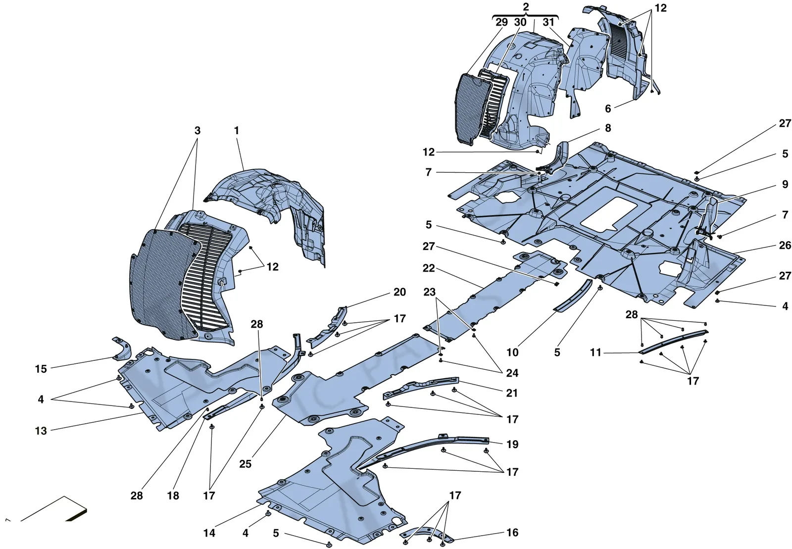 Flat Undertray And Wheelhouses