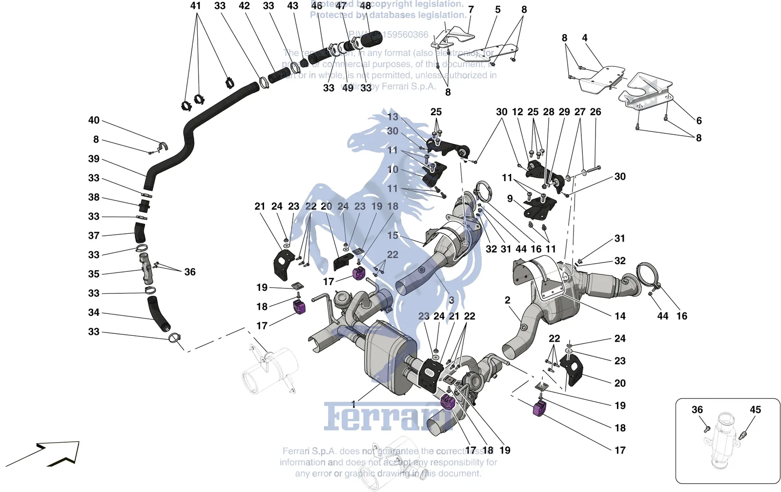 Exhaust System - Front Section