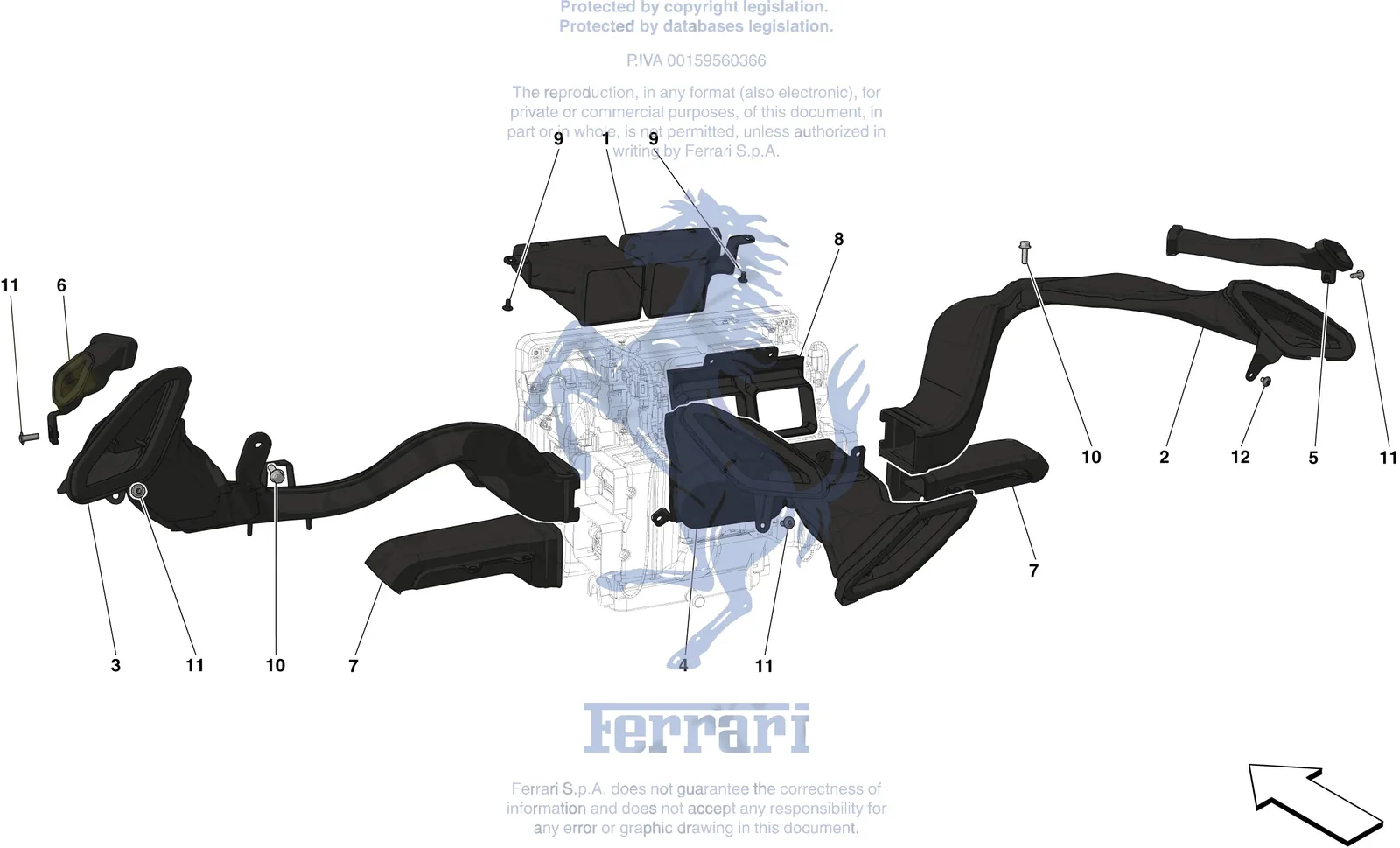 DASHBOARD - DUCTS -Not for RHD-