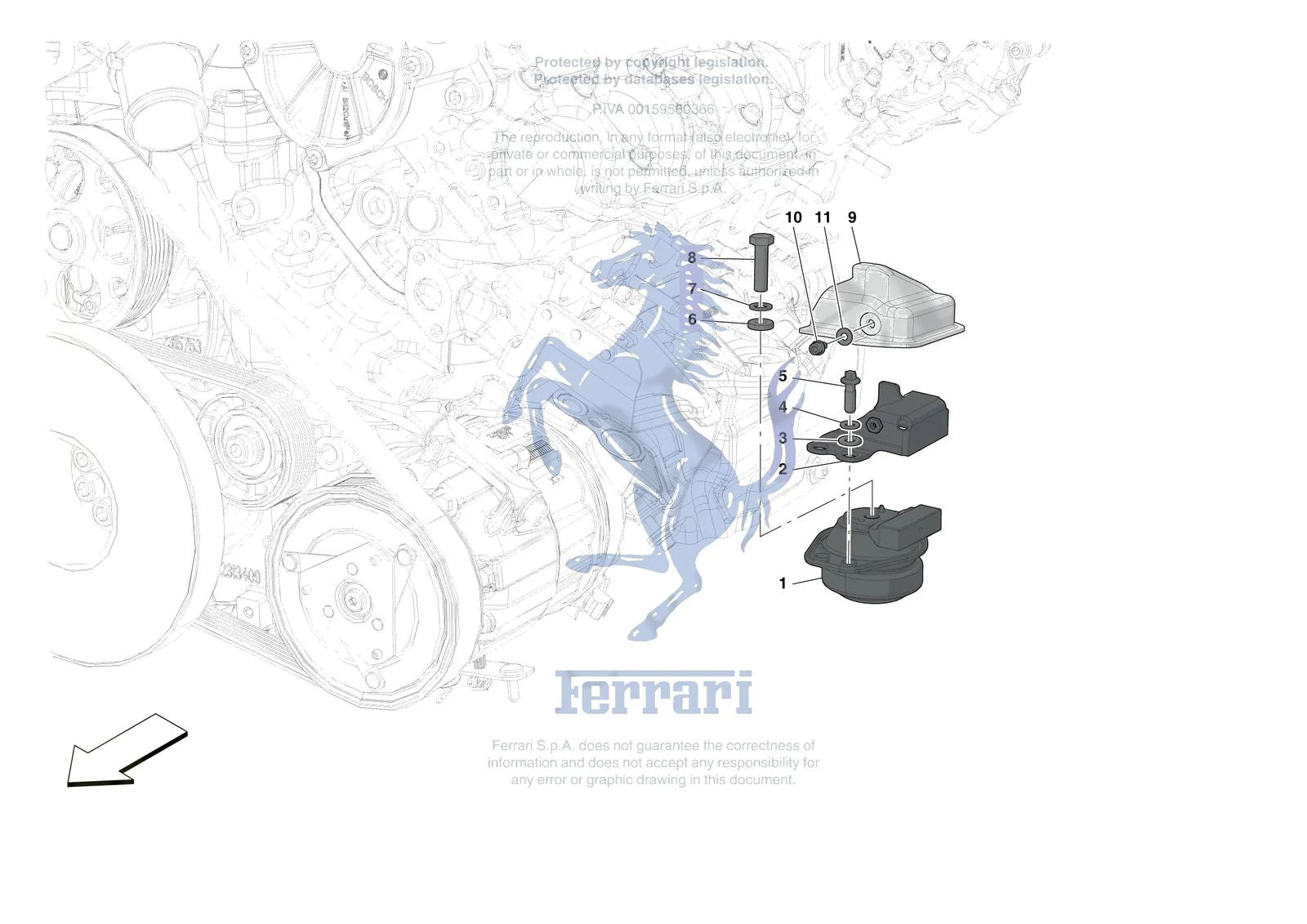 Ferrari 488 Pista [MECHANICAL SYSTEM] - D.01 - ENGINE SUSPENSION BUSH ...