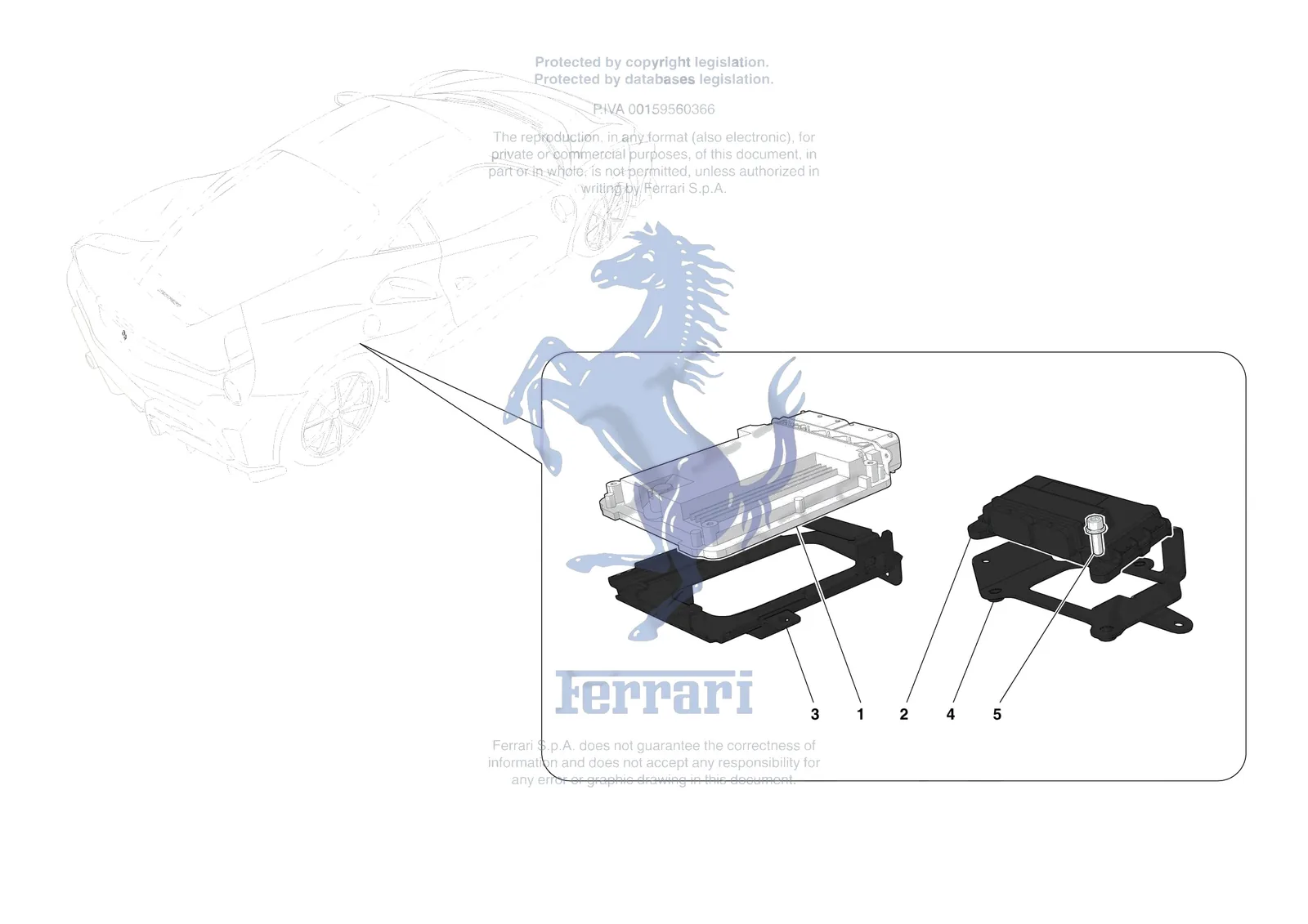 Ferrari 488 Pista [MECHANICAL SYSTEM] - D.03 - ENGINE INJECTION CONTROL exploded diagram