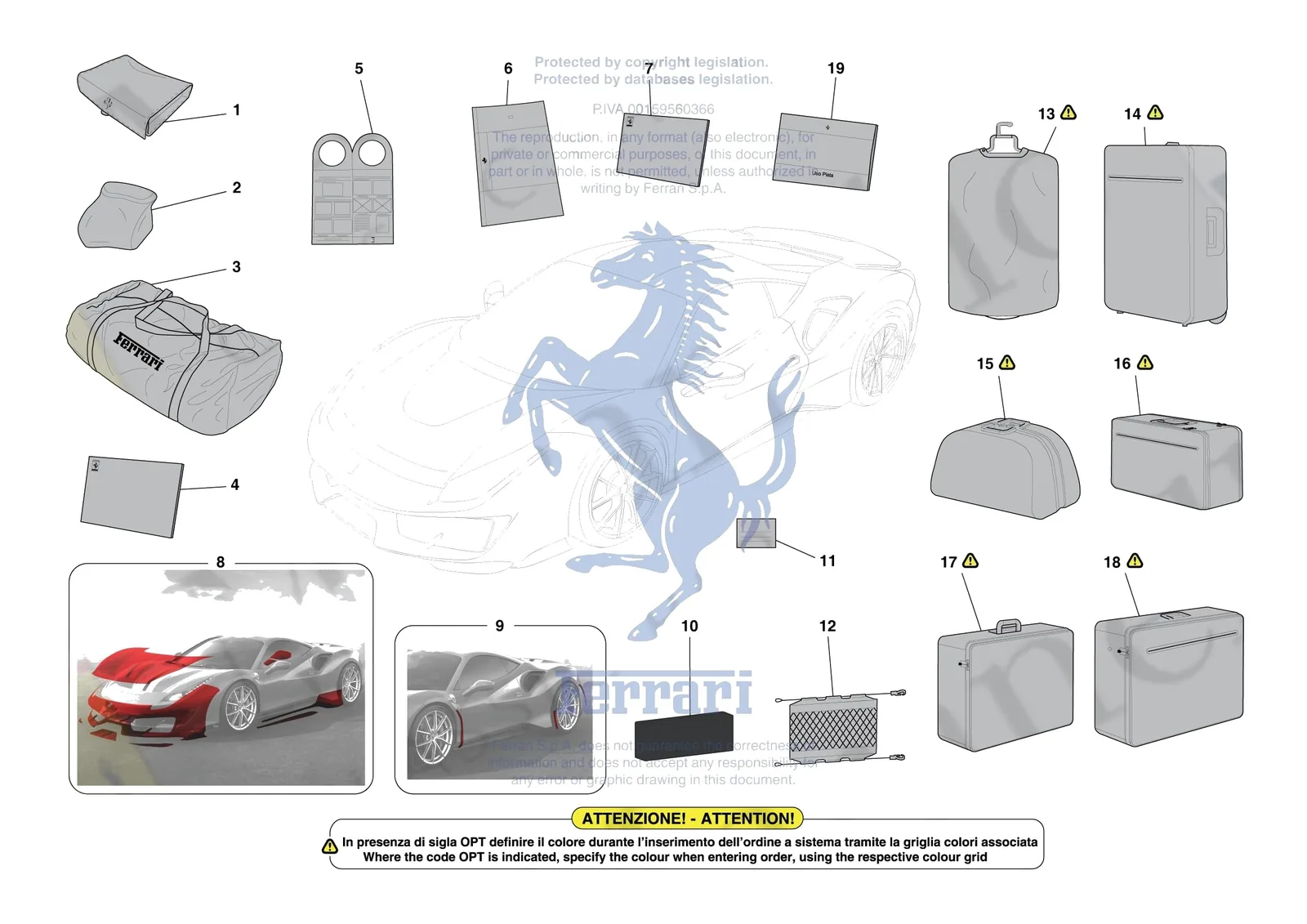 Ferrari 488 Pista [MECHANICAL SYSTEM] - D.39 - OTHER ACCESSORIES exploded diagram