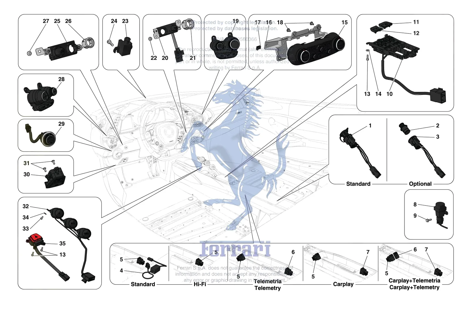 Ferrari 488 Pista [ELECTRICAL SYSTEM] - F.04 - OTHER ELECTRICAL ...