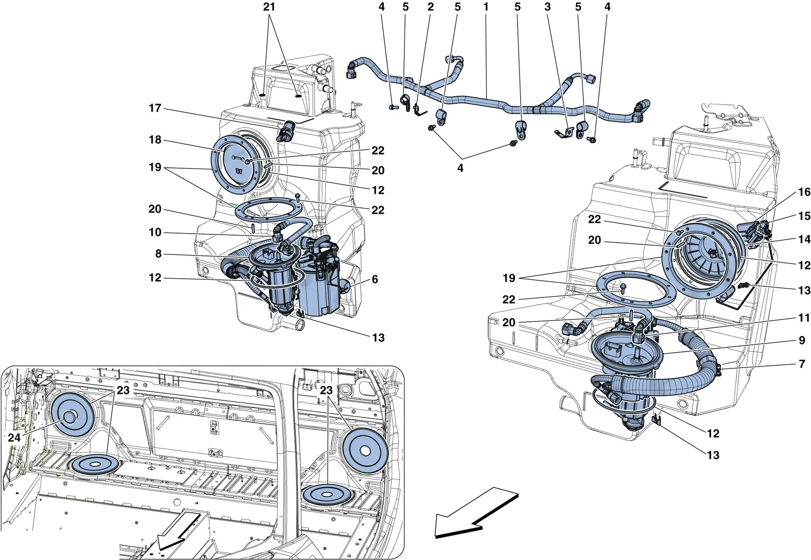 Fuel System Pumps And Pipes