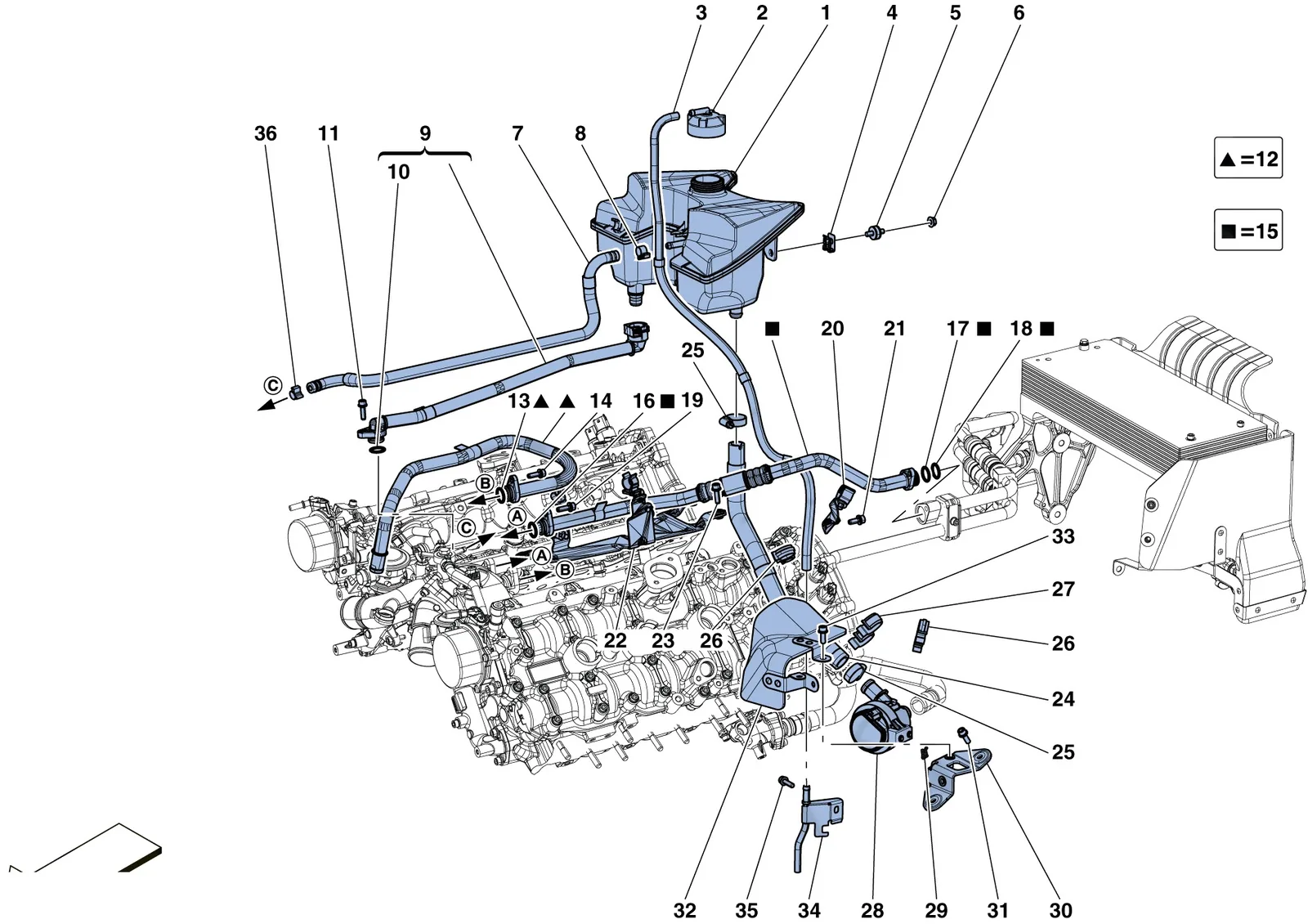 Cooling - Header Tank And Pipes