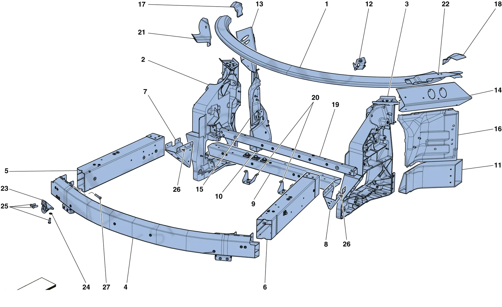 Chassis - Structure, Front Elements And Panels