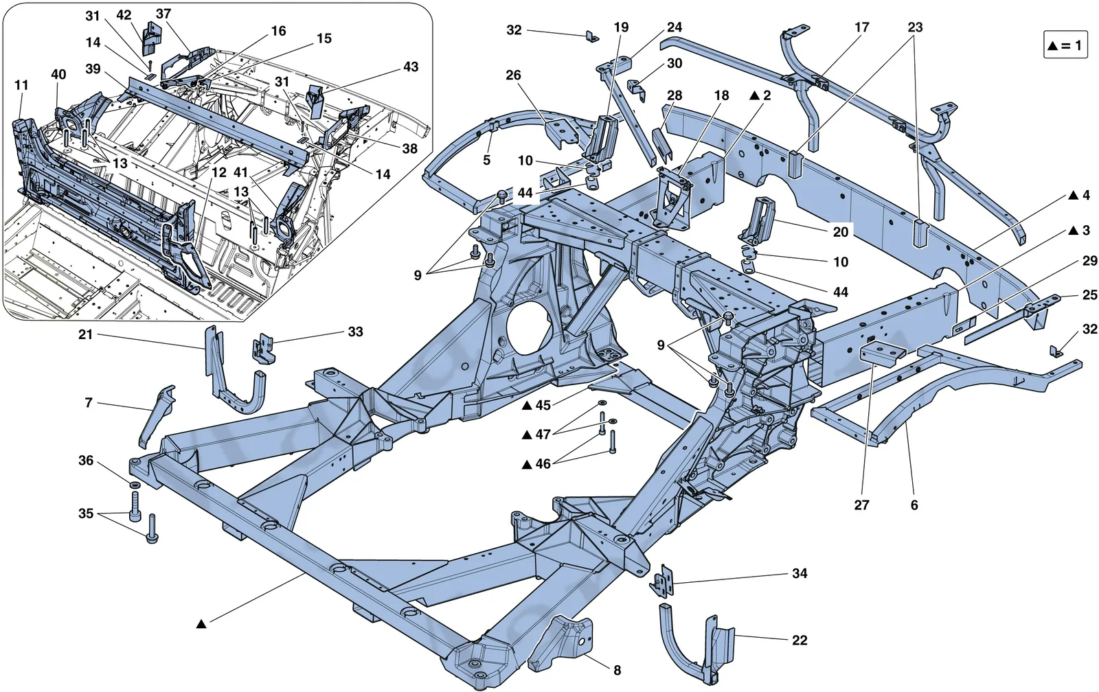 Chassis - Structure, Rear Elements And Panels