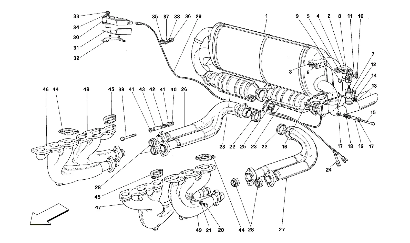 Exhaust System -Not For Usa, Cdn, Aus, Ch-