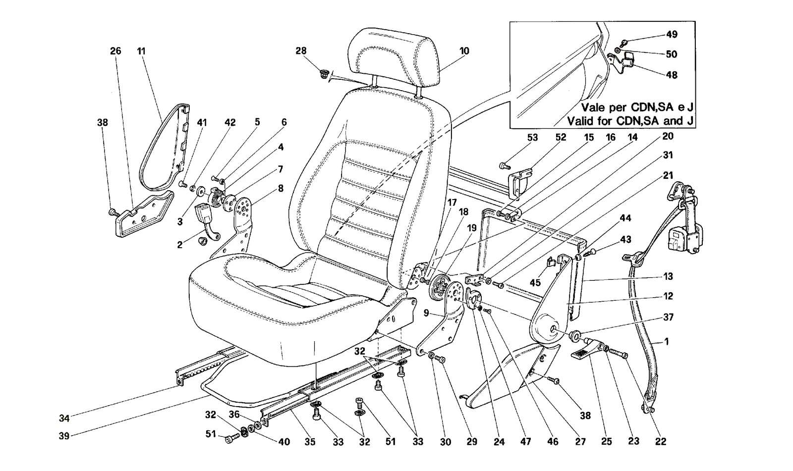 Seats And Safety Belts -Not For Usa-