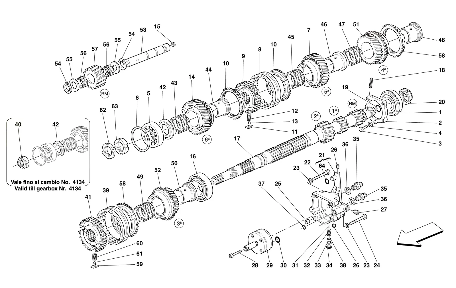 Main Shaft Gears And Clutch Oil Pump