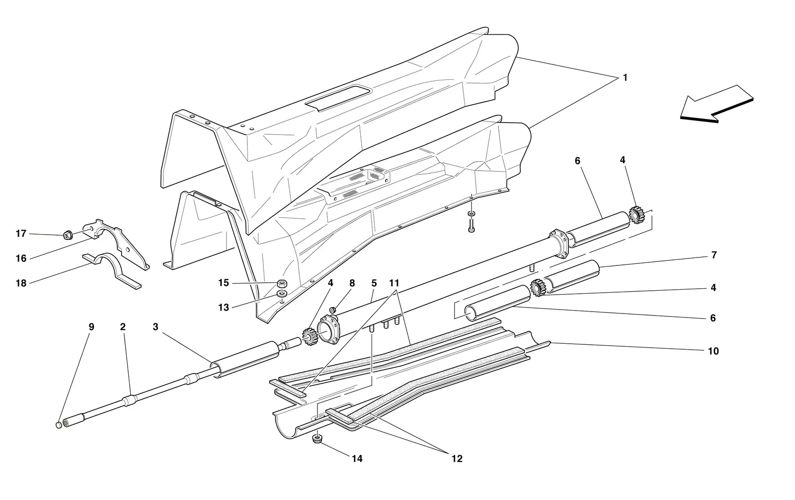 Engine/Gearbox Connecting Tube And Insulation