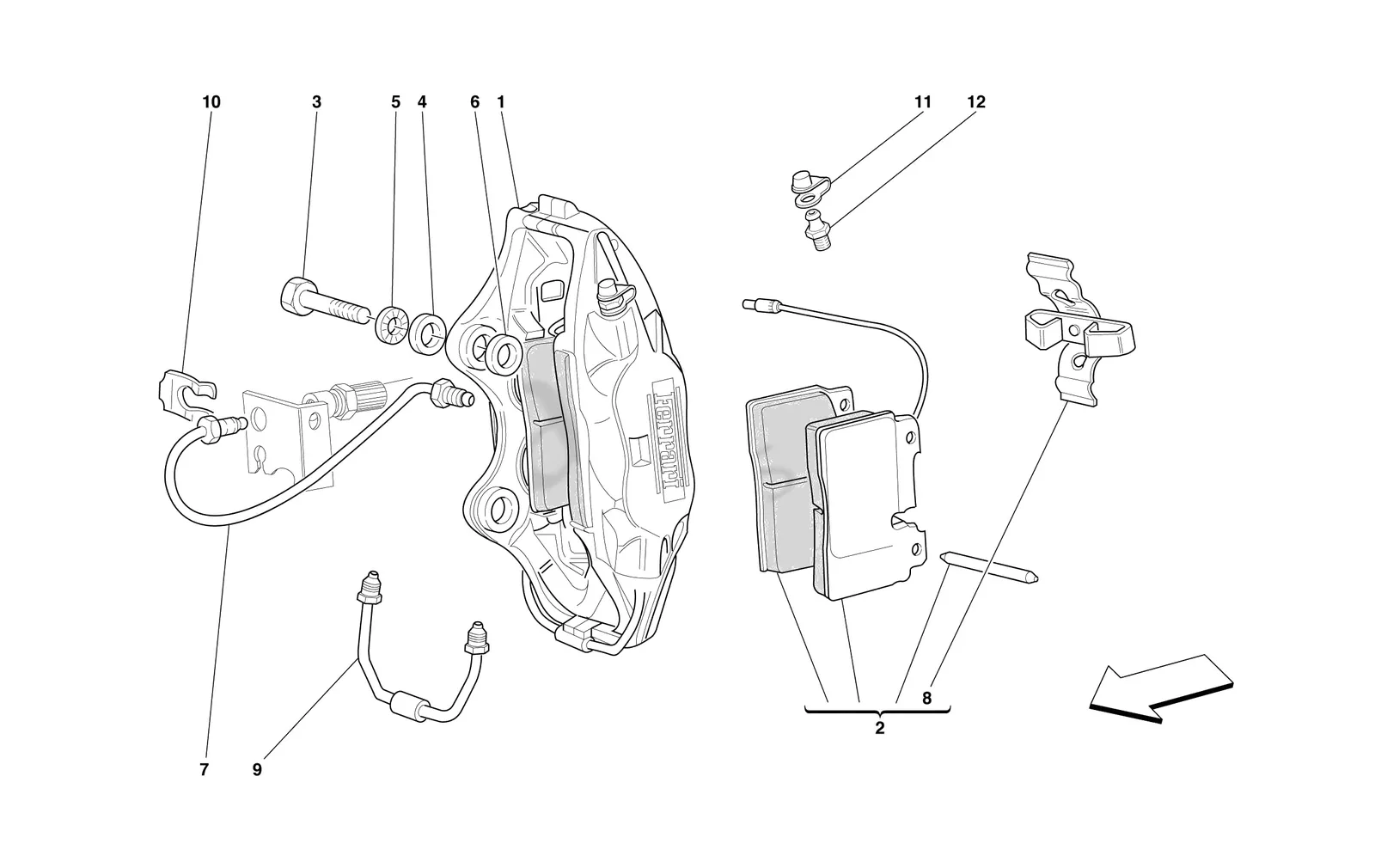 Caliper For Front Brake