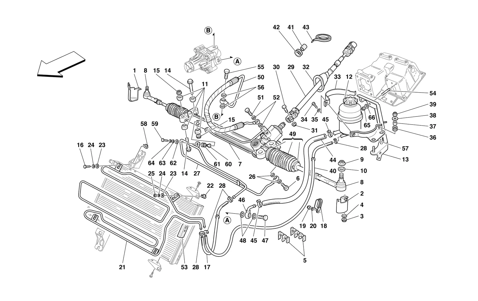 Hydraulic Steering Box And Serpentine