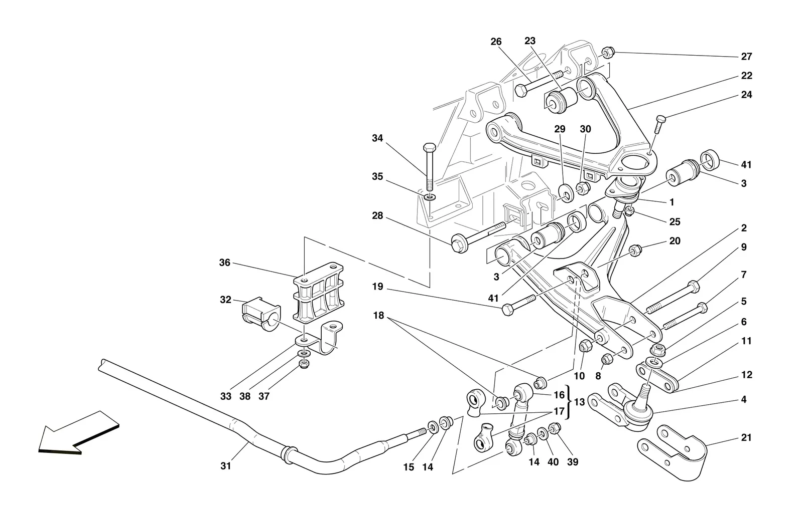 Front Suspension - Wishbones And Stabilizer Bar