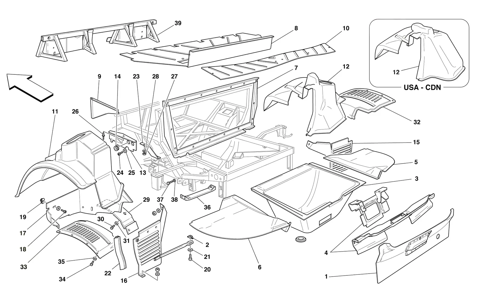 Rear Structures And Components