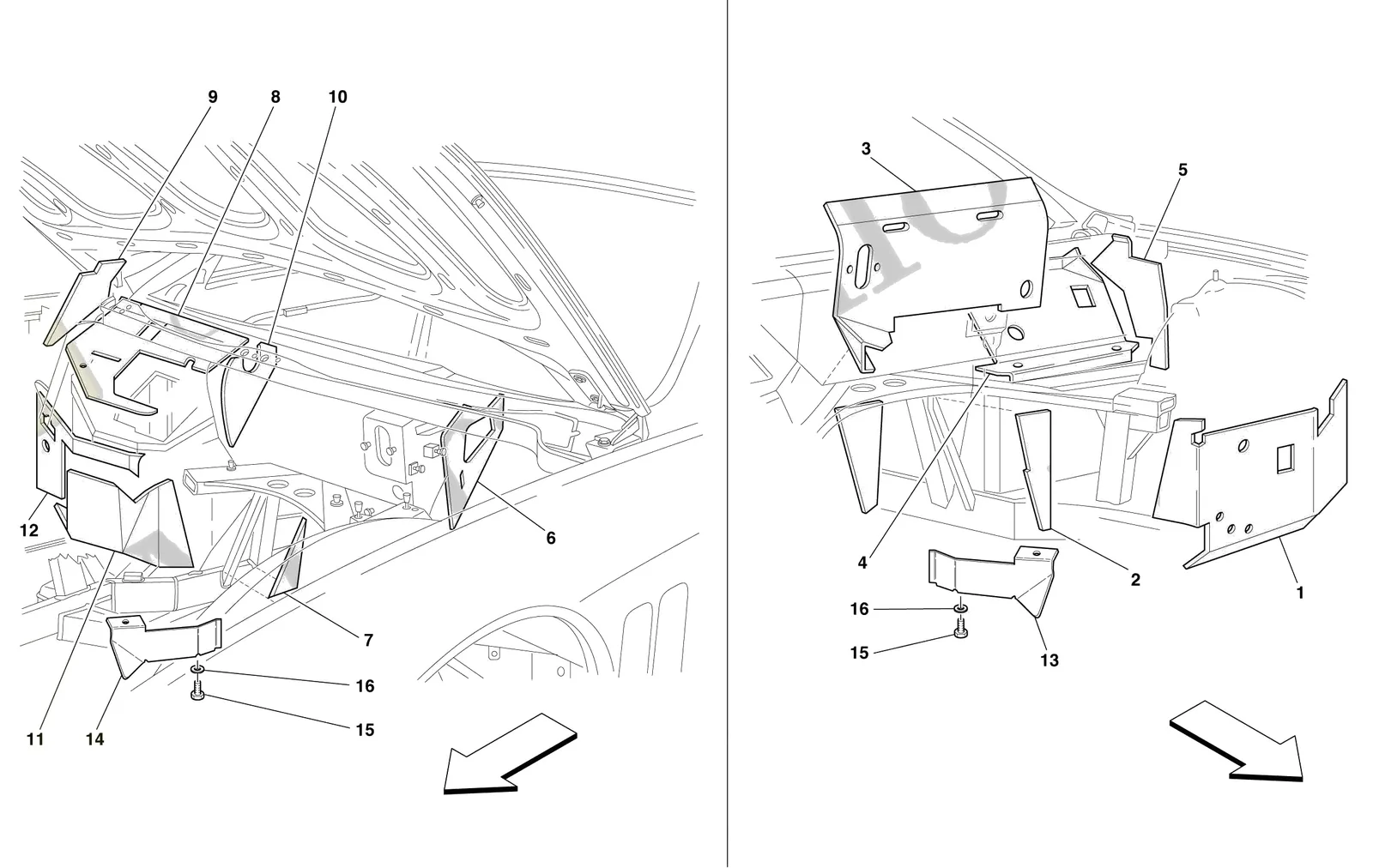 Engine Compartment Fire-Proof Insulations -Valid For Gd-