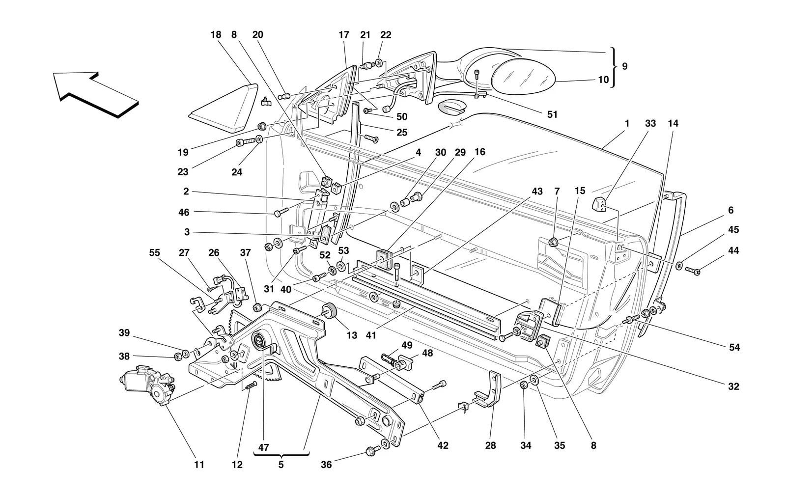 Doors - Power Window And Rearview Mirror