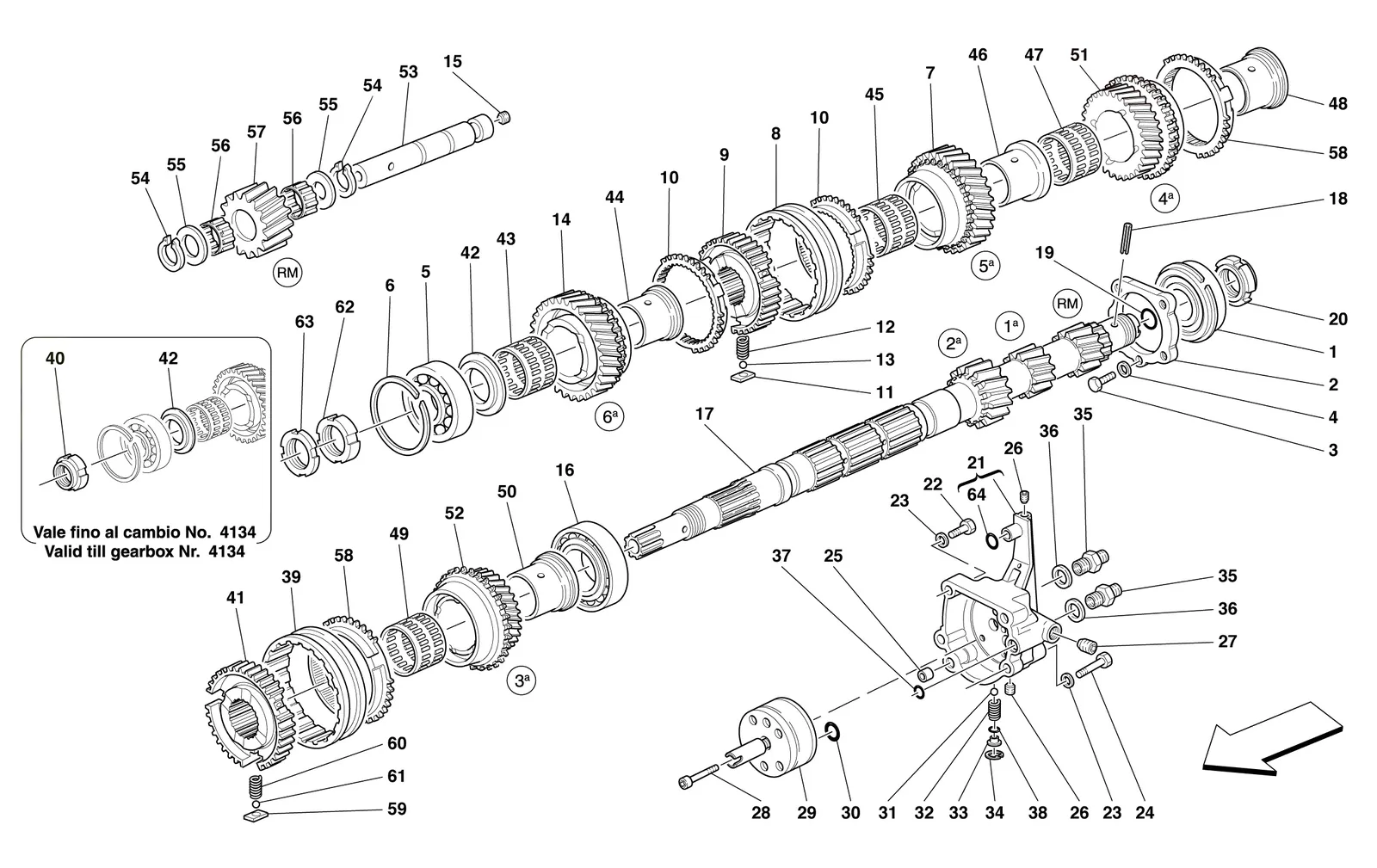 Main Shaft Gears And Clutch Oil Pump