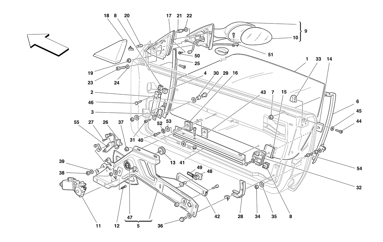 Doors - Power Window And Rearview Mirror