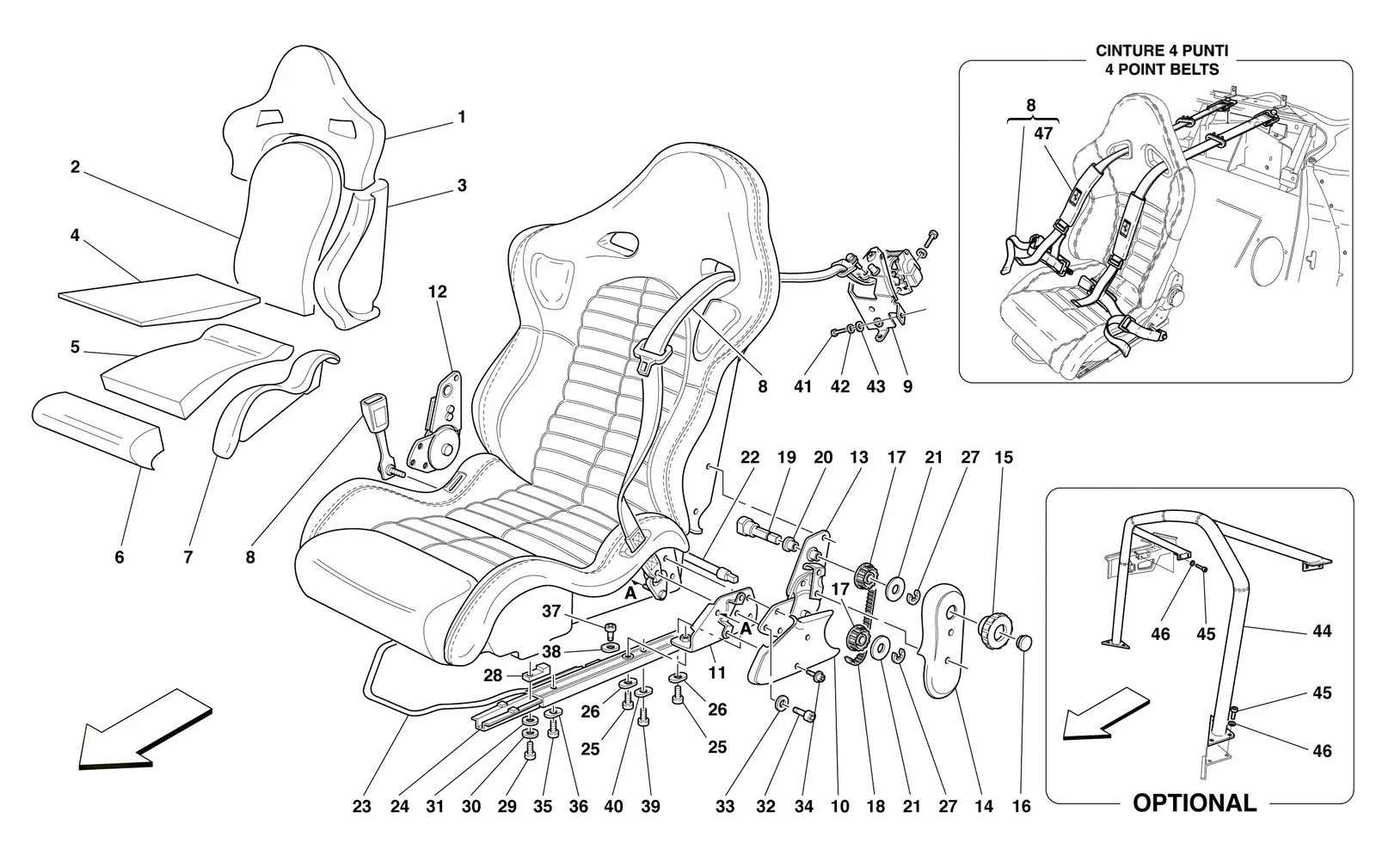 Seat And Safety Belts -Sport-