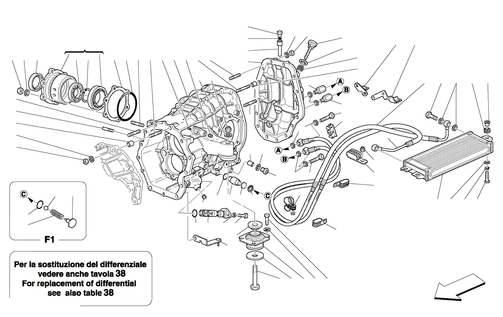 Differential Carrier And Clutch Cooling Radiator