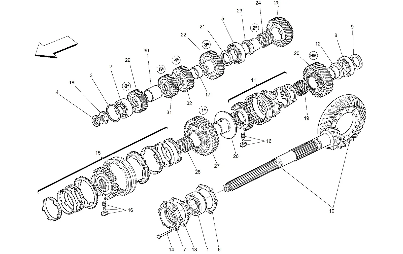 Lay Shaft Gears