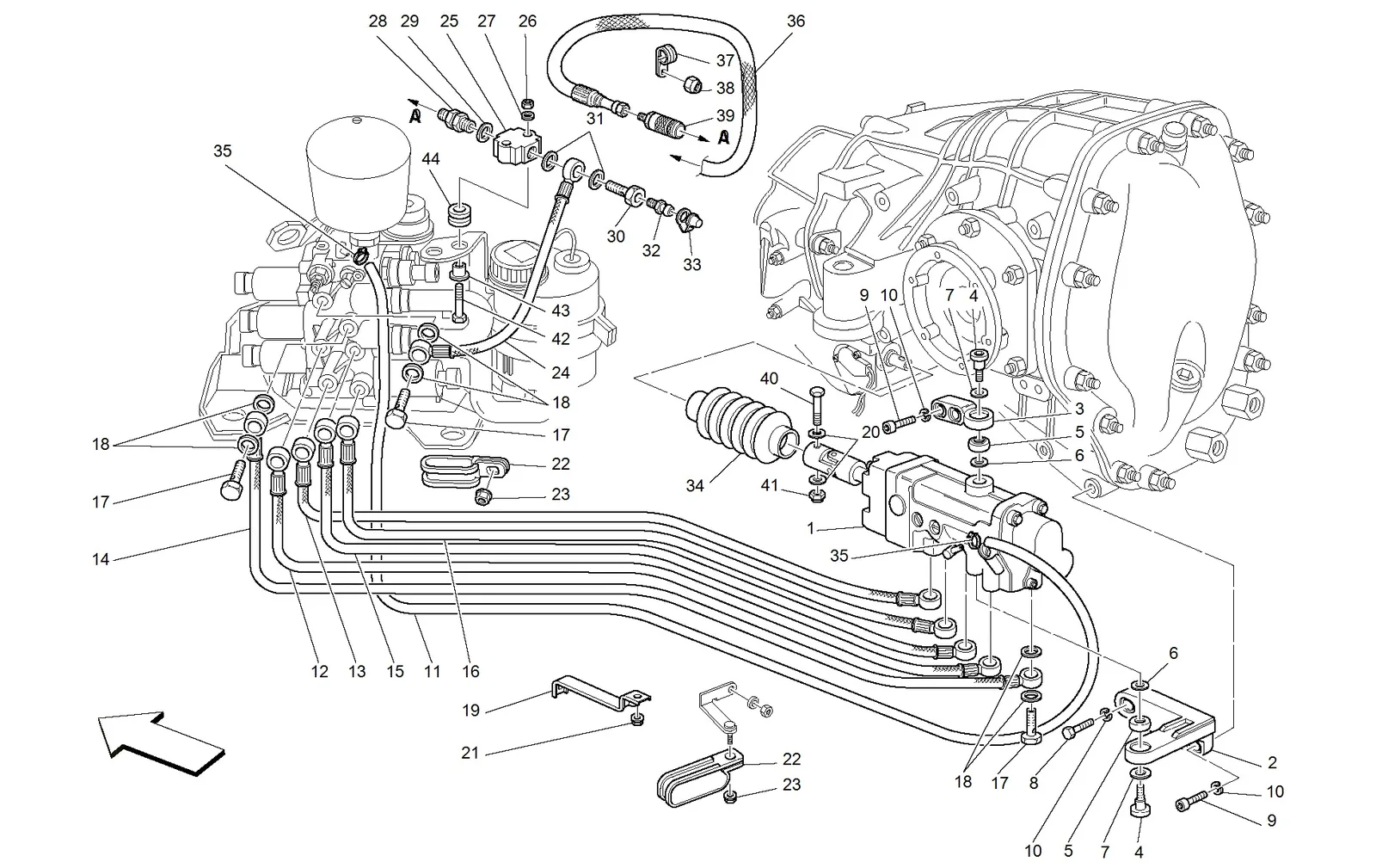 F1 Clutch Hydraulic Control -Valid For F1-