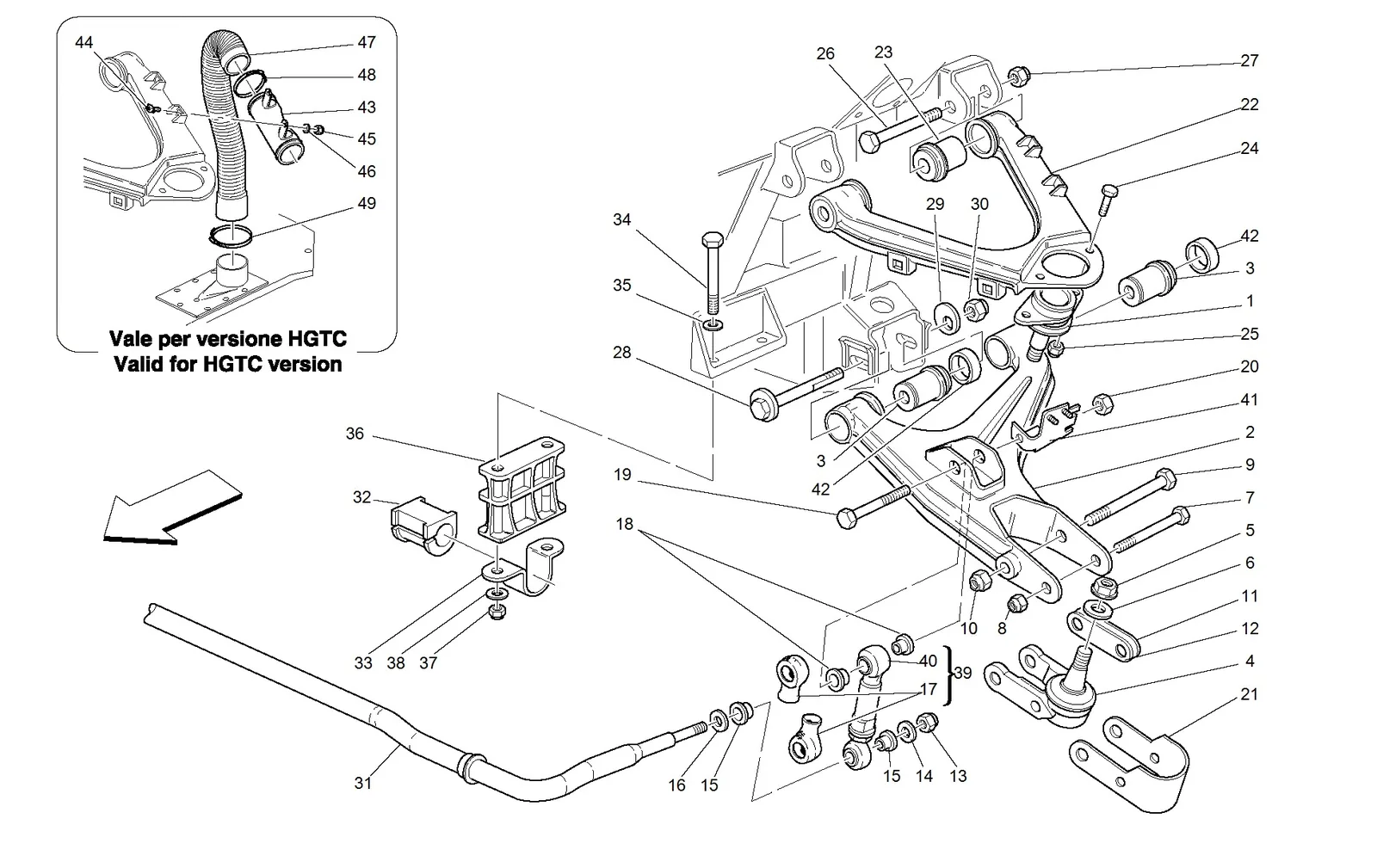 Front Suspension - Wishbones And Stabilizer Bar