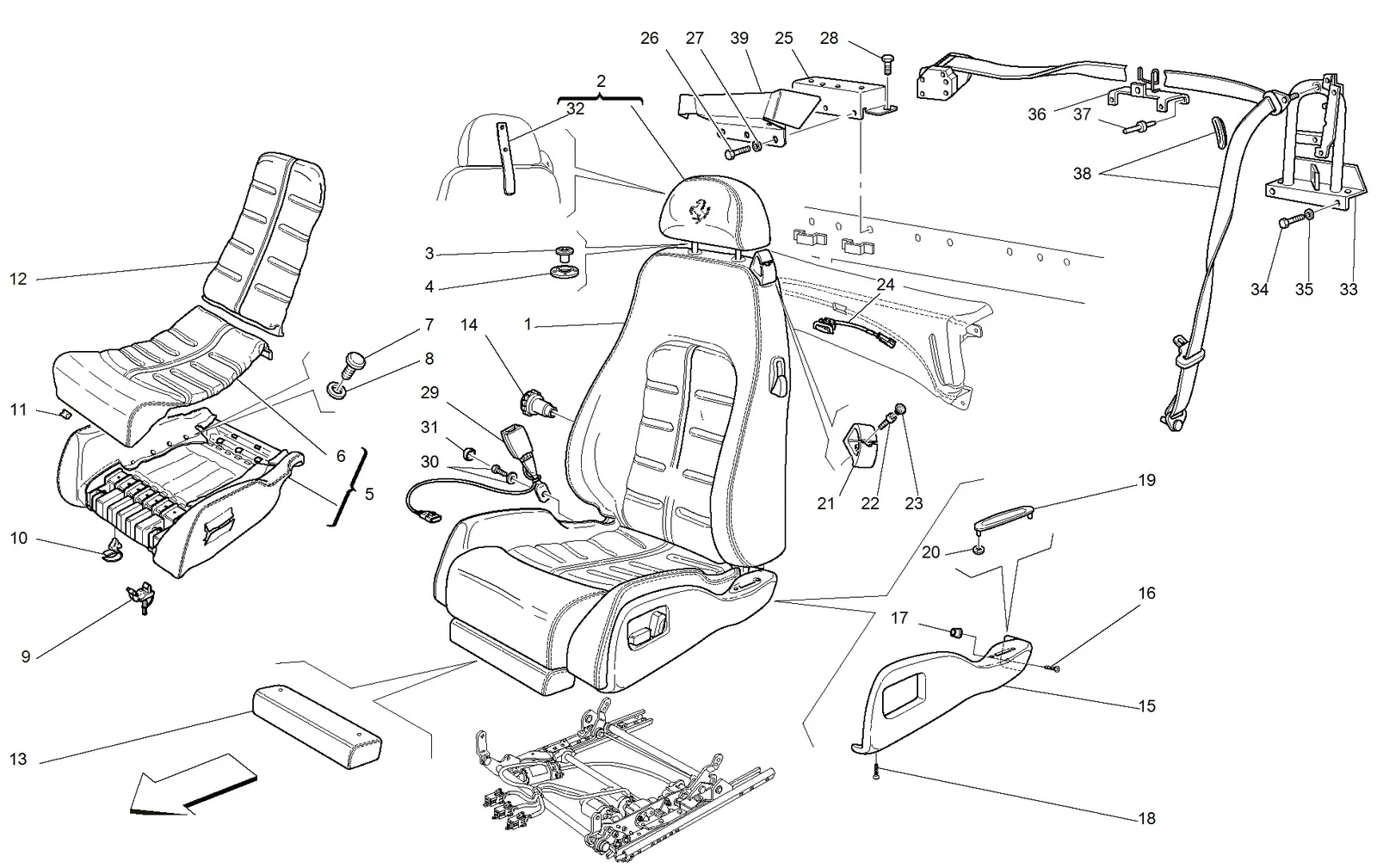 Electrical Seat - Safety Belts