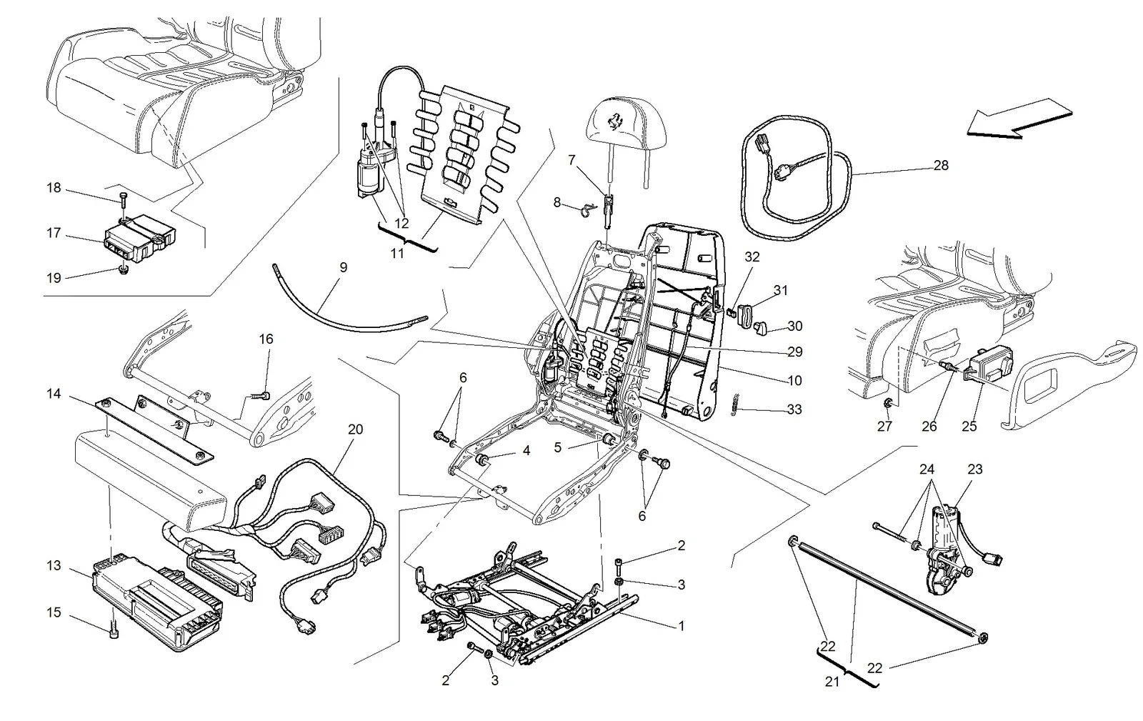 Electrical Seat - Guide And Movement
