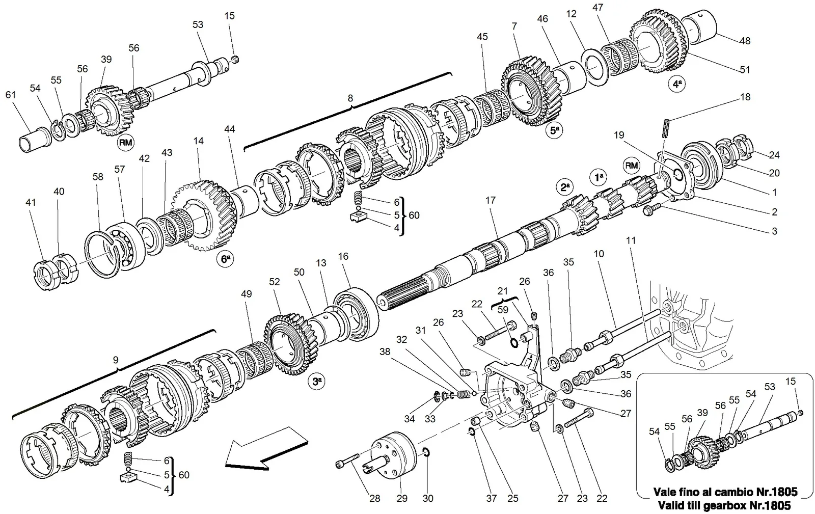 Main Shaft Gears And Clutch Oil Pump