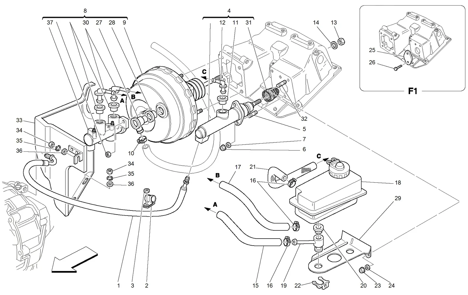 Brake And Clutch Hydraulic System