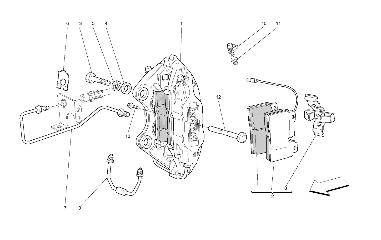 Caliper For Front Brake