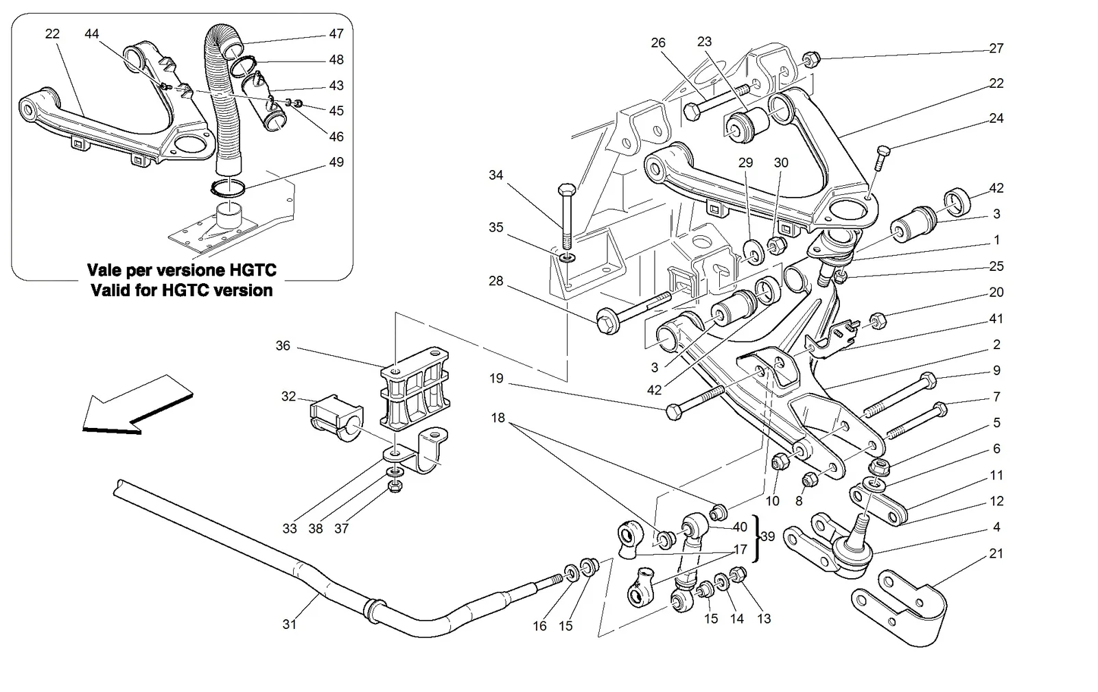 Front Suspension - Wishbones And Stabilizer Bar