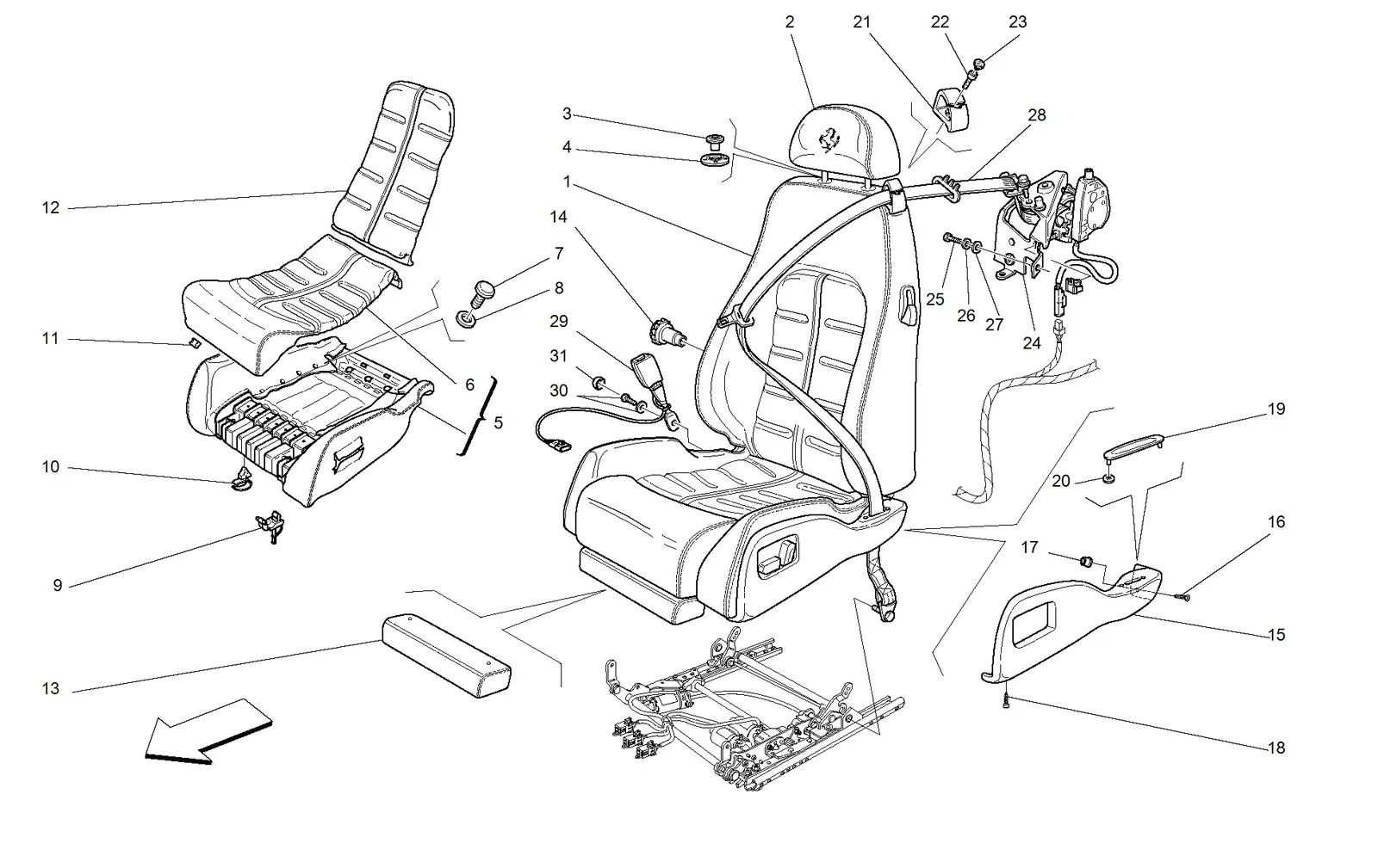 Electrical Seat - Safety Belts