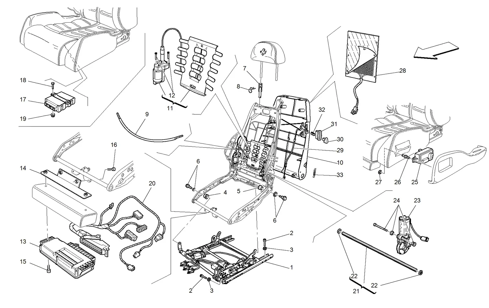 Electrical Seat - Guide And Movement