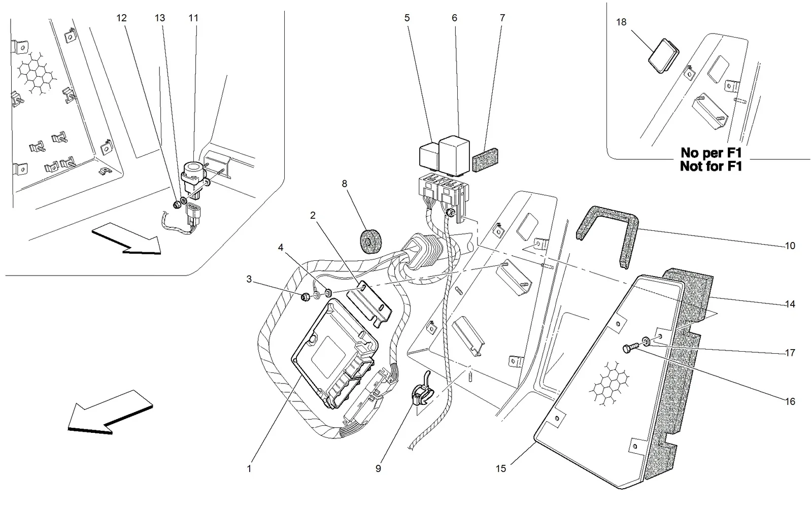 Rear Passengers Compartment Control Stations