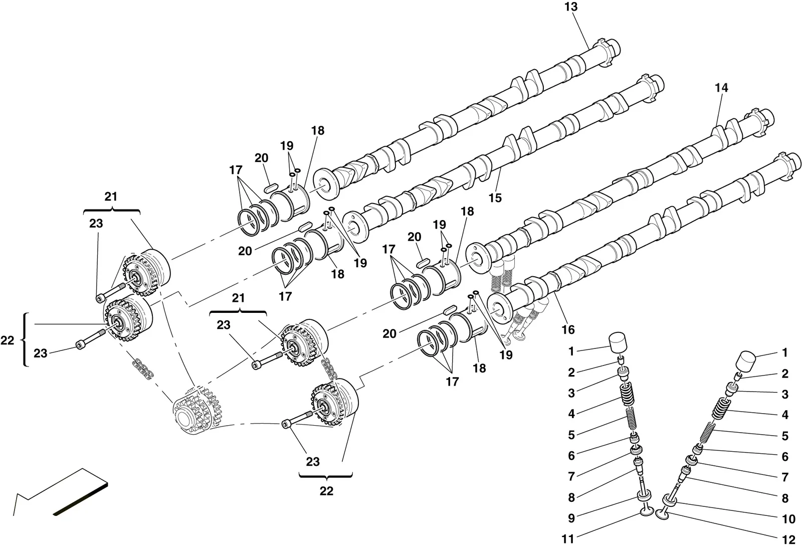 Timing System - Tappets And Shafts