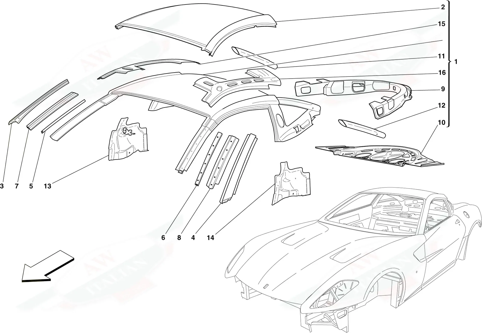Bodyshell - Roof