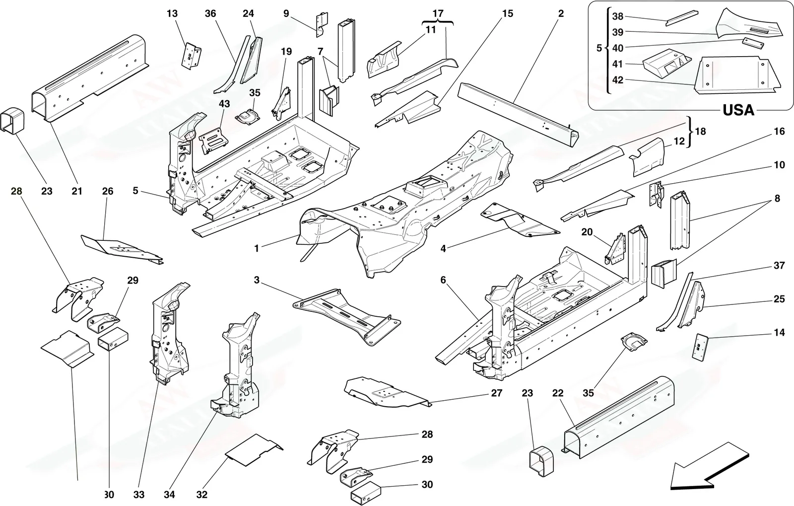 Structures And Elements, Centre Of Vehicle