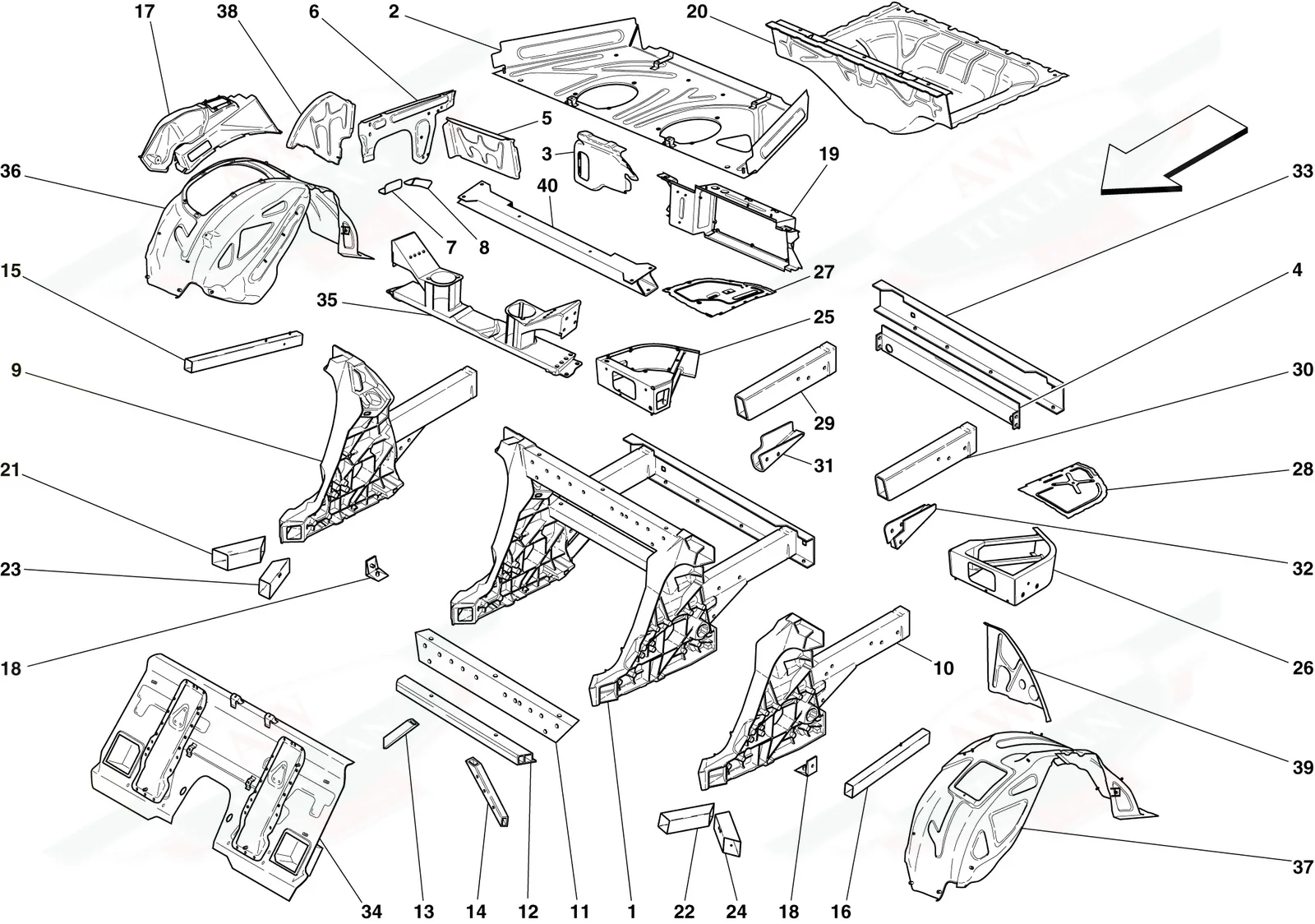 Structures And Elements, Rear Of Vehicle