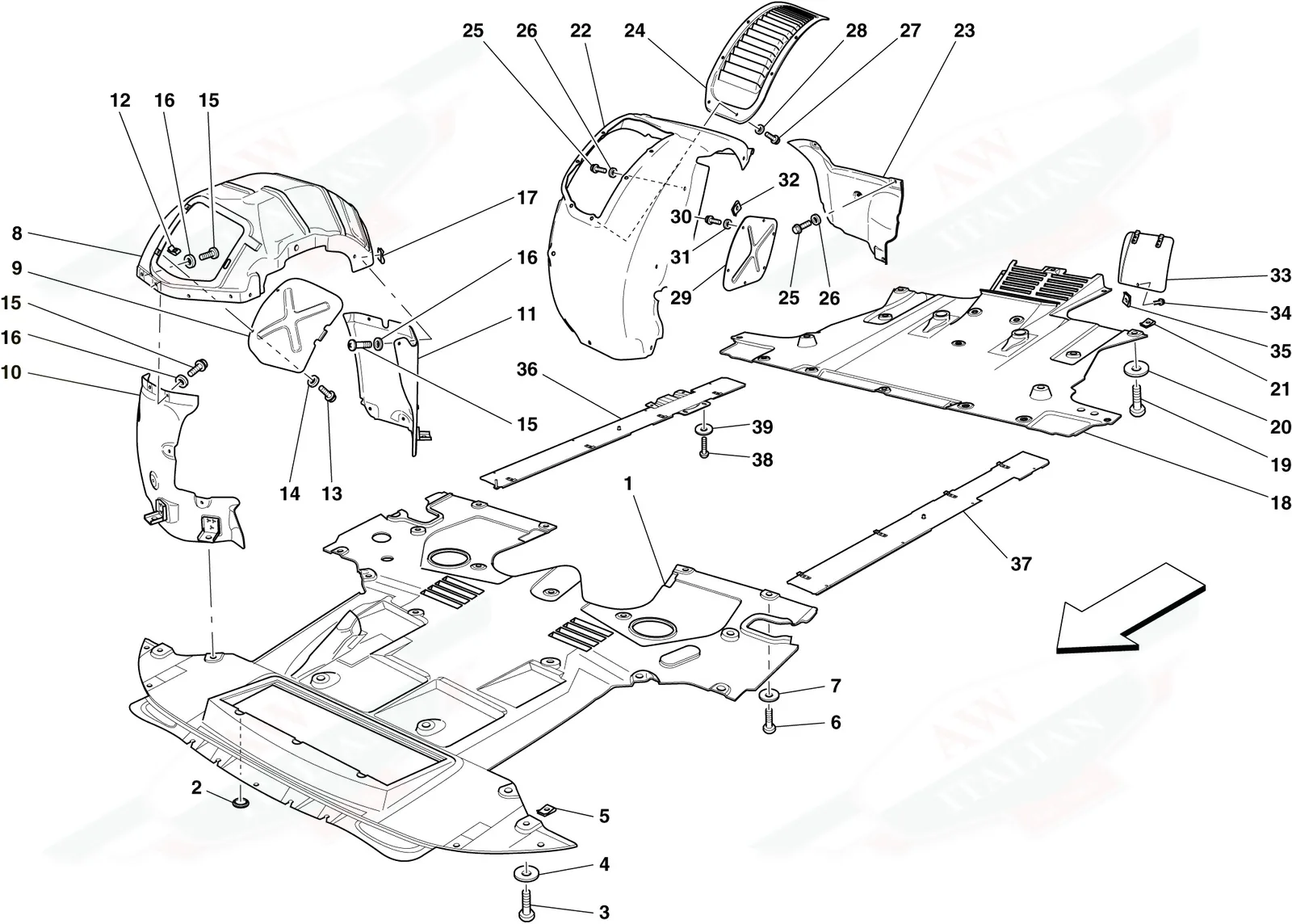 Flat Undertray And Wheelhouses