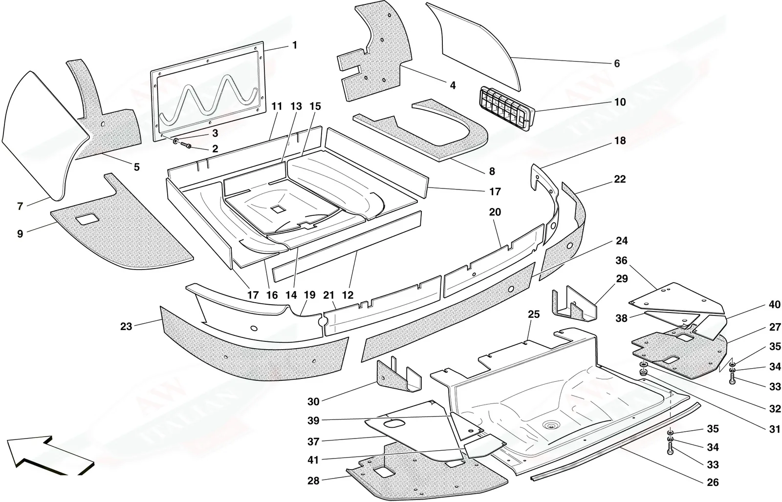 Luggage Compartment Insulation