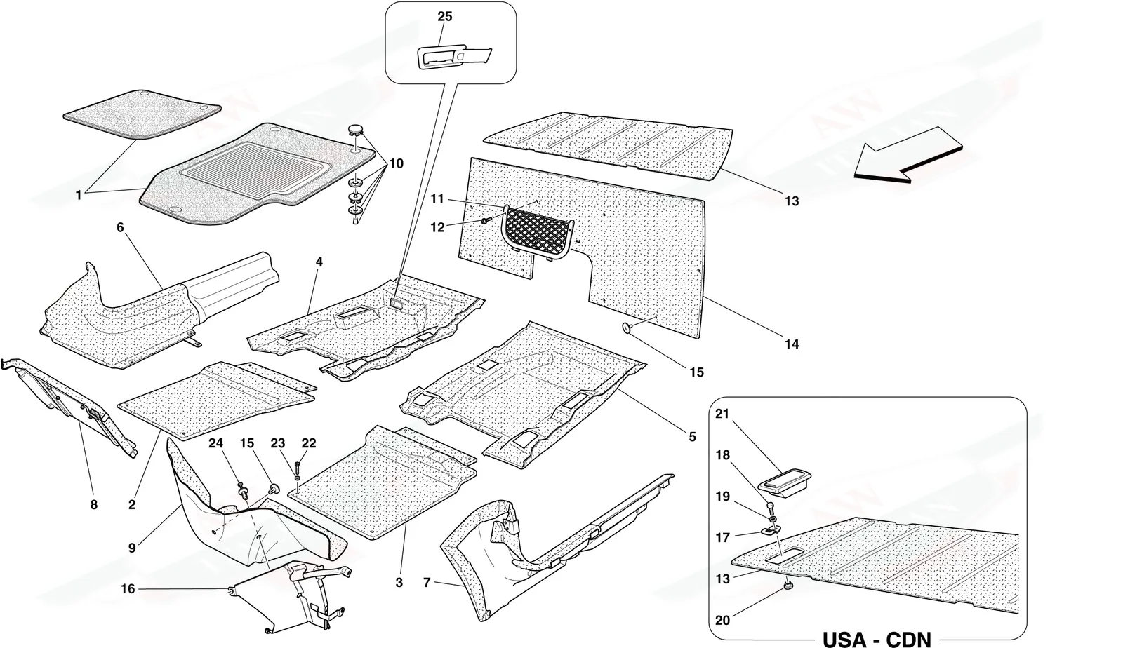 Passenger Compartment Trim And Mats