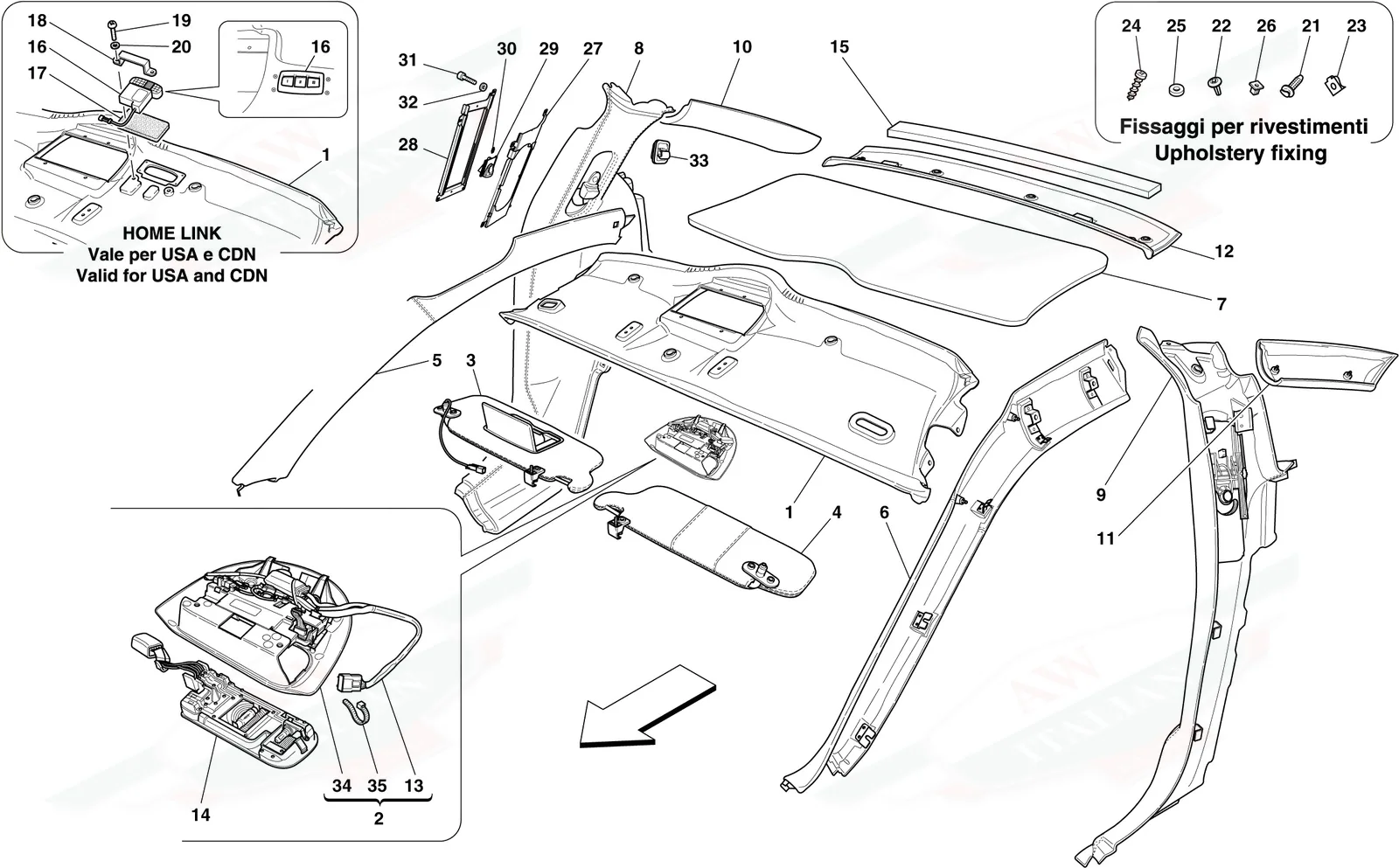 Headliner Trim And Accessories