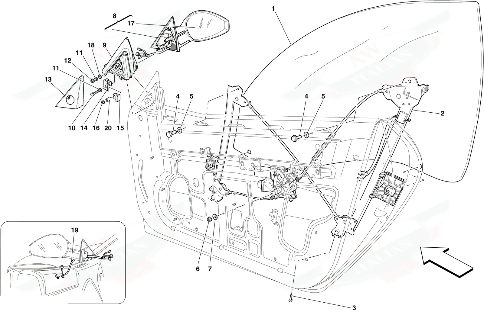 Doors - Power Windows And Rear-View Mirror