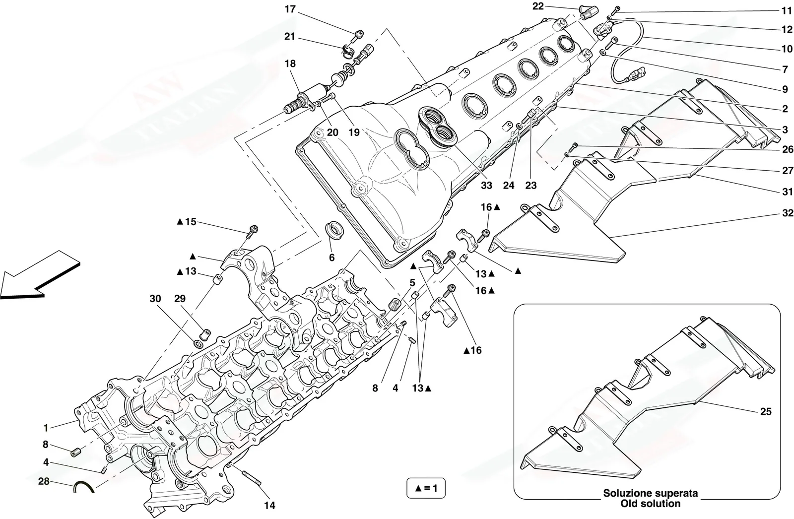 Left Hand Cylinder Head